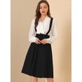 thumbnail image 2 of Vestido General De Cintura Elástica Con Tirantes Y Tirantes Para Mujer Negro XS, 2 of 6