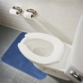 thumbnail image 4 of HEALEEP Washroom U Shape Toilet Feet Cushion Blue Polyester 1Pcs 31.5X19.7In, 4 of 8