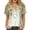 Yellow, variant on Womens Floral Print Henley Tops, Short Sleeve Dressy Casual Blouses Trendy Spring Summer Fall Outdoor Fashion Bussiness Work Outfits