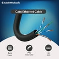 thumbnail image 2 of S/FTP Cat6a Ethernet Cable, Black, Stranded Copper, 26AWG, Spool - 1000 foot, 2 of 7