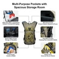 thumbnail image 3 of EVERFUN Hydration Backpack, 18L Hiking Water Pack with Water Bladder 2L/67oz Hydropack Biking, Green, 3 of 10