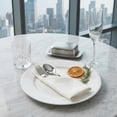 thumbnail image 4 of 12 Pack Jacquard Cloth Napkins, Washable and Reusable Table Dinner Napkins for Restaurant, Weddings and Parties White 18x18inch, 4 of 5