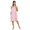 Pink, variant on Feather Drape Women's Cotton Waffle Bath Wrap – Lightweight Spa Towel Wrap with Elastic Back & Adjustable Hook & Loop Closure, Sky Blue, 80 x 150 cm