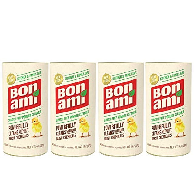 Limpiador en polvo BON AMI para cocinas y baños (paquete de 4)