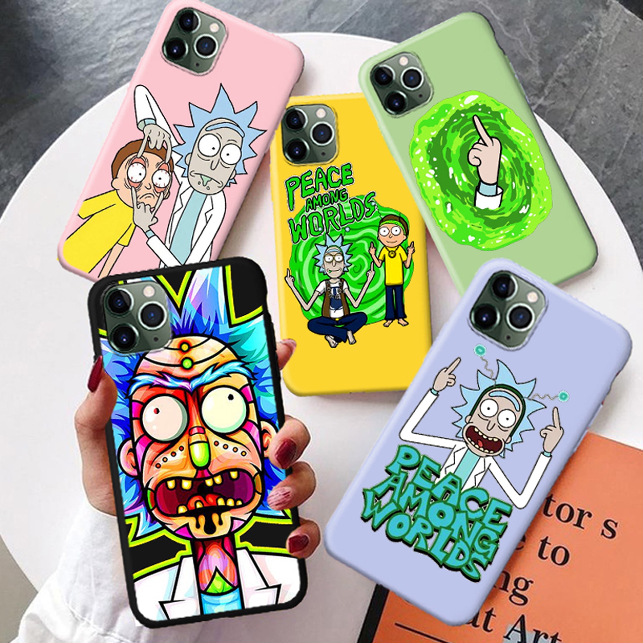 Funny Phone Case for iPhone XR Black Phone Case Cartoon Cover Soft Ultra  Thin Shell 