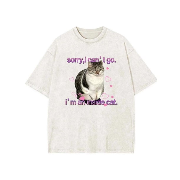 i'm an inside Cat Y2k Funny Tee for Men and Womenunhinged Graphic Tees, Funny Tshirt exchange