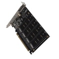 thumbnail image 4 of M.2 PCIE Adapter Card, 4 Port M.2 NVMe SSD to PCIE X16 M Key Hard Drive Converter Reader Expansion Card PCIE NVMe Adapter, 4 of 7