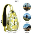 thumbnail image 5 of Crossbody Sling Backpack for Women Men Lemon Repeat Shoulder Sling Crossbody Casual Chest Bag for Travel Sports Running Hiking, 5 of 6