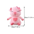 thumbnail image 3 of 11.8in Heart Pig Plush Toy, Stuffed Animal with Love Heart, Soft Huggable Toy, Decorative Bedroom Ornament, Animal Figure, Cuddly Animal Plushie, 3 of 6