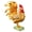 Gold, variant on Misright Delicate Enamel Coated Rooster Decorative Box For Valuables And Keepsakes