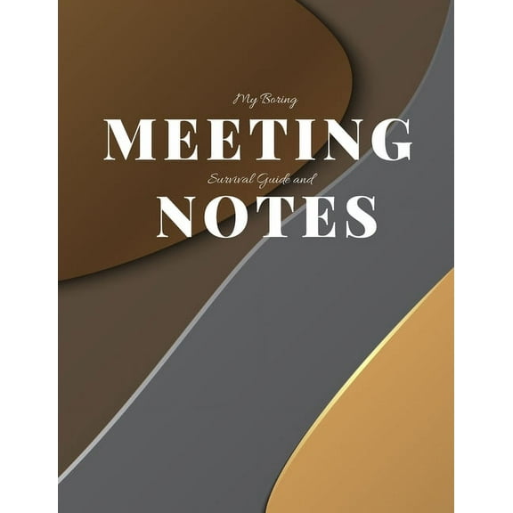 My Boring Meeting Survival Guide and Notes: 8.5x11 Meeting Notebook and Puzzle Book (Paperback)