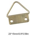 thumbnail image 2 of 100 Pieces Wall Hanger Triangular Picture Frame Hook Metal Outdoor Holder with Screws Organizer Removable Rack Hardware, 2 of 6