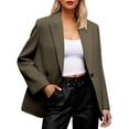 thumbnail image 3 of Casual Blazers for Women 2025 Fall Winter Long Sleeve Lapel Collar Open Front Business Casual Work Office Jacket, 3 of 5