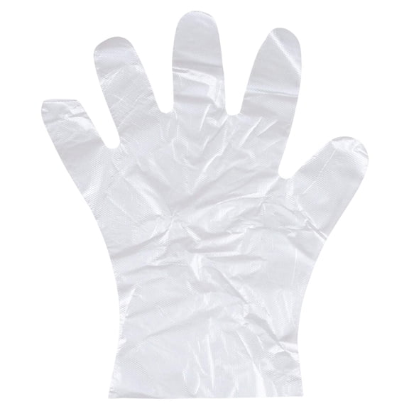 Large Disposable Plastic Gloves: 50 Pair
