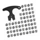 thumbnail image 5 of Accesorios repuesto para tacos zapatos golf, fáciles instalar, universales para exteriores, portátiles, para hombres y mujeres, tacos 50 piezas, 5 of 8
