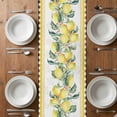 thumbnail image 6 of Yellow Lemon Table Runner - 48 Inch Long, Kitchen Dining Table Runner Dresser Scarves, Summer Botanical Black White Plaid Pastoral Farmhouse Decor for Coffee Tables Wedding Party Banquet, 6 of 8
