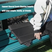 Outdoor Seat Cushion with Backrest Foldable Waterproofs PU1eatherComfort Support for Stadium Use