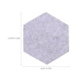 thumbnail image 2 of OUNONA 12-Pack Grey Felt Hexagon Bulletin Boards for Walls, Memo Display Boards for Office, Home, Classroom, 2 of 7