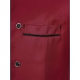 thumbnail image 6 of Aislor Women Men Chef Coat Long Sleeve Chef Clothes Button Chef Jacket Size M-4XL Red Short Sleeve XL, 6 of 7