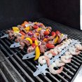 thumbnail image 4 of Reheyre Heat-resistant Kabob Skewer Stable High Hardness Stainless Steel Grill Skewer for Picnic, 4 of 8