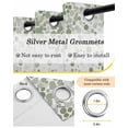 thumbnail image 6 of Sage Green Polka Dot Blackout Curtains, Light Blocking Print Window Curtains, Abstract Modern Art Dots Watercolor Thermal Insulated Window Drapes for Living Room 2 Panels, 84"W x 63"L, 6 of 9