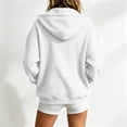 thumbnail image 6 of Evdexr Hoodies for Women Long Sleeve Zip Up Oversized Sweatshirt 2026 Casual Hooded Winter Fall Layering Jacket with Pockets White XL, 6 of 6