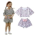 thumbnail image 4 of Utlike Girls 2-Piece Outfit Sets Baby Clothes Outfits Printed Top Casual 2Pc Set Girls Party Sets Size 2 Years-3 Years, 4 of 4