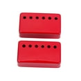 thumbnail image 4 of LRXIYODE Style Electric Guitar Metal Humbucker Cover 2Set Red for Musical .8X1.5X0.7In, 4 of 8