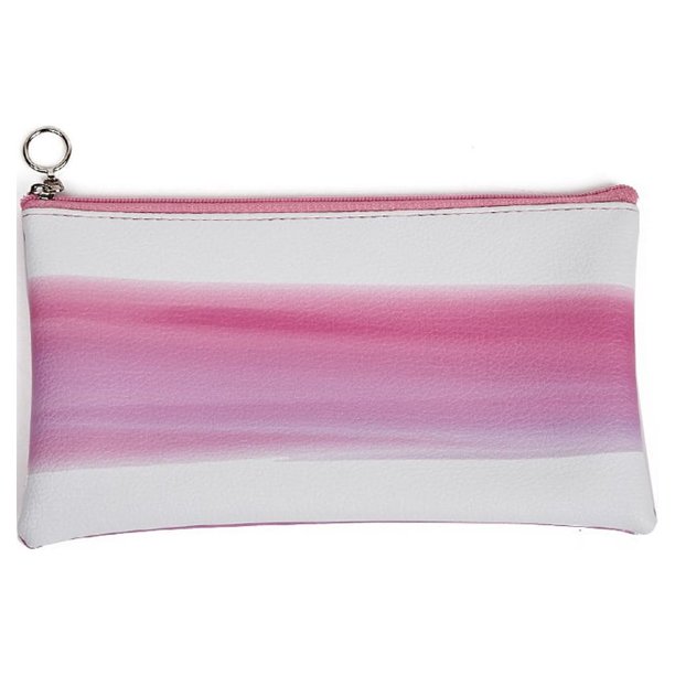 sweethay Bolsa de maquillaje de Color degradado, bolsas de teléfono para mujer, bolsa de tarjeta de crédito de gran capacidad, bolso de dinero Almacenamiento y organización del hogar Rosa