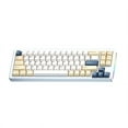 thumbnail image 2 of M71 Wireless Mechanical Keyboard with RGB Light  Aluminum Body  and Three Modes in Lavender, 2 of 7