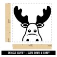 thumbnail image 2 of Peeking Moose Self-Inking Rubber Stamp Ink Stamper - Green Ink - Small 1 Inch, 2 of 7