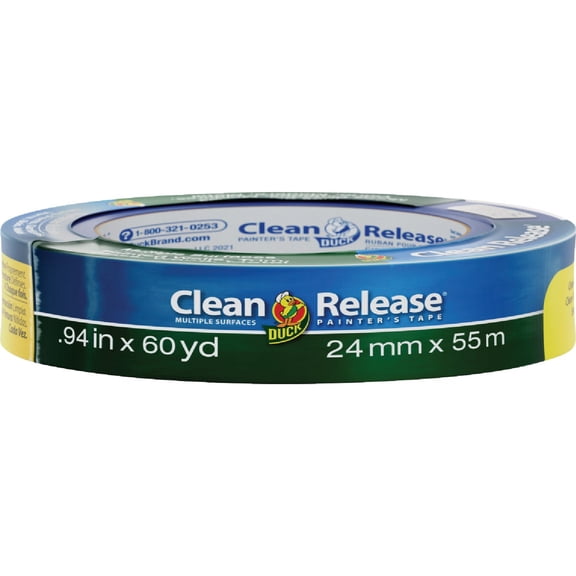 Duck Brand 00-05128 Clean Release Professional Grade Painters Masking Tape, 60 yards Length x 15/16" Width, Blue