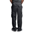 thumbnail image 4 of Cargo Sweatpants for Men Heavyweight Bottom Straight Leg Sweatpant Pockets Plus Size Big and Tall Joggers Dark Gray 3XL, 4 of 8