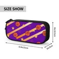 thumbnail image 6 of TEQUAN Large Capacity Pencil Case, Basketball Game Sports Pattern Pencil Pouch 2 Compartments Pencil Bag (Black), 6 of 7