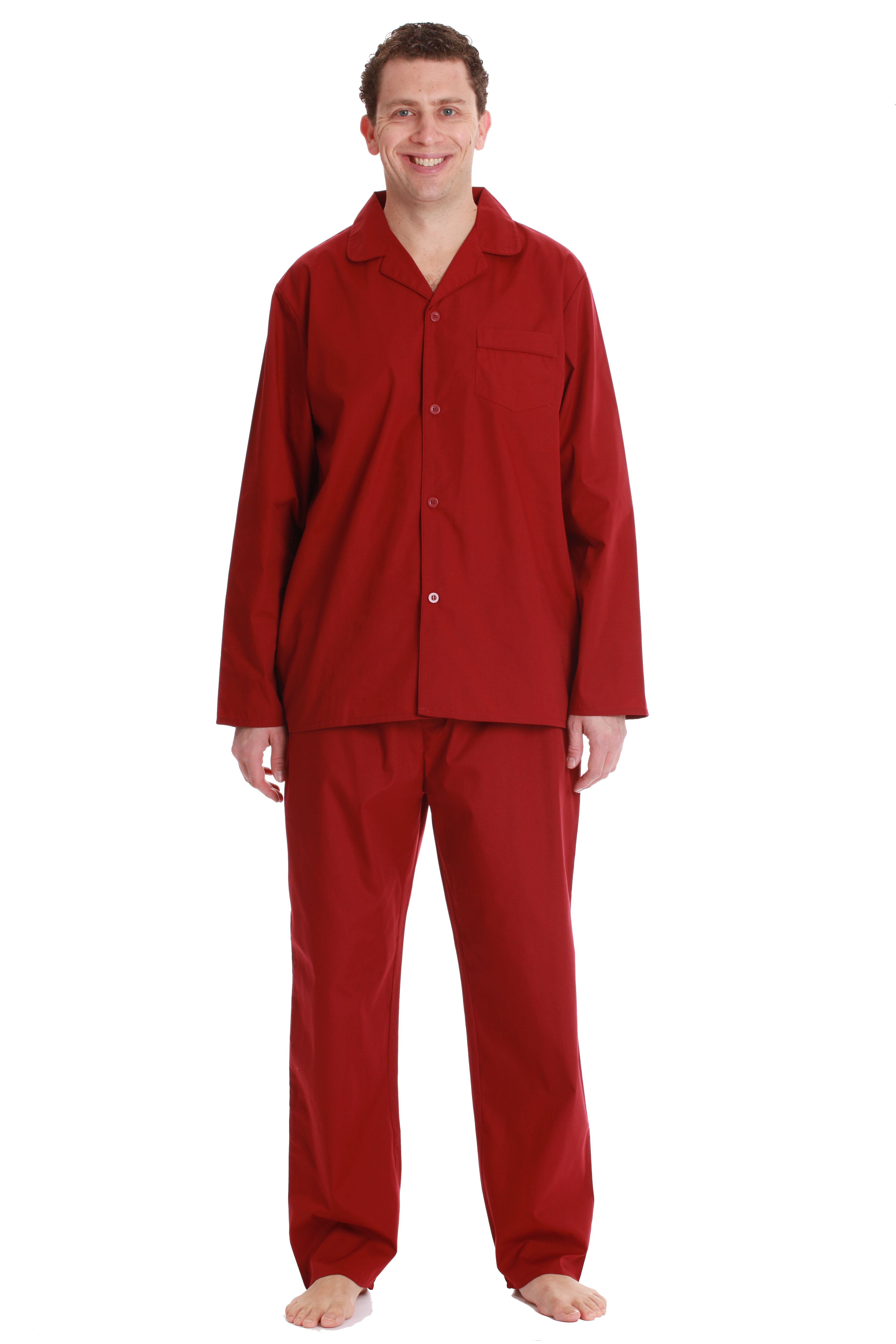 #followme Plaid Pajama Set for Men (Burgundy, Small) - Walmart.com