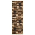 thumbnail image 3 of GlowSol 2'x6' Runner Rug Modern Geometric Washable Non Slip Bedroom Rug Soft Low Pile Runner Rug for Hallway Kitchen Laundry Room, Brown, 3 of 8