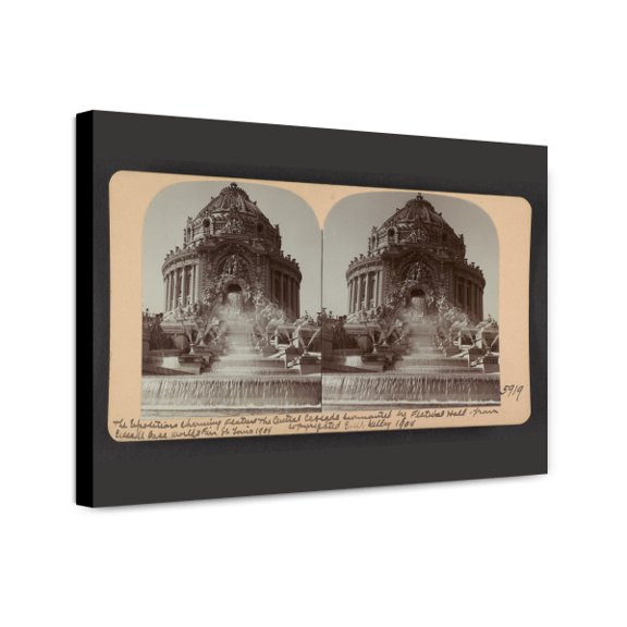 Canvas Print: The Exposition's Charming Feature, The Central Cascade Surrounded