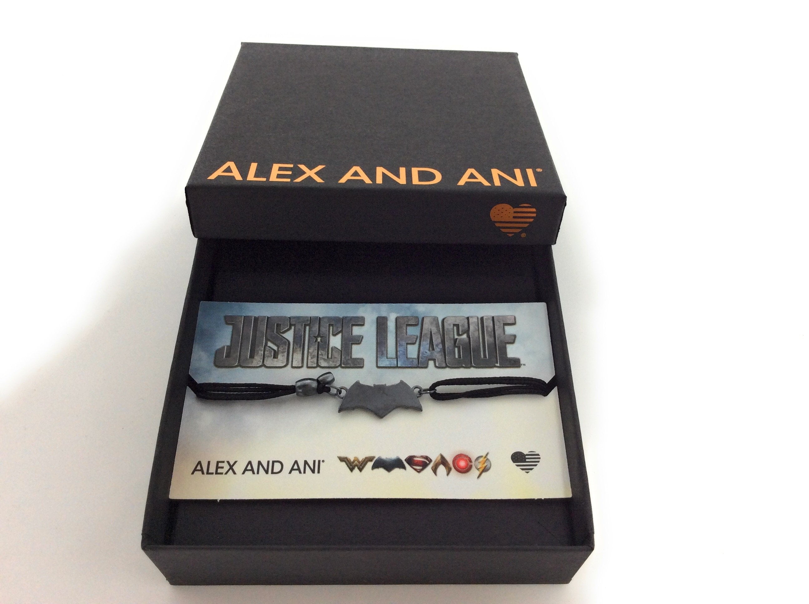 Alex and Ani BATMAN Kindred Cord Justice League Bracelet Sterling Silver NWTBC