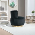 thumbnail image 6 of 360 Degree Swivel Cuddle Barrel Accent Sofa Chairs, Round Armchairs With Wide Upholstered, Fluffy Velvet Fabric Chair For Living Room, Bedroom, Office, Waiting Rooms, 6 of 9