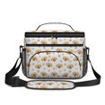 thumbnail image 2 of Golden Retriever and Dog Paw Print Insulated Lunch Box for Women Men, Medium Leakproof Cooler Bag with Adjustable Strap, 10"x6.7"x8", 2 of 6