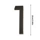 thumbnail image 2 of Placas de números acrílicas negras | Señal moderna 3D de 10 cm con serigrafía | Autoadhesivas, pulidas, personalizables para decoración de casa u oficina | Marcadores duraderos y con estilo, 2 of 2