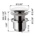 thumbnail image 2 of Nameeks Remer 904CC2-CR Remer Pop-Up Drain - Chrome, 2 of 2