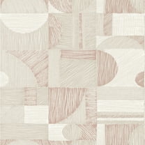 NuWallpaper Rose Gold Margo Geometric Peel & Stick Wallpaper