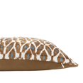 thumbnail image 2 of Cerval Blue Silk Velvet Ikat Pillow, 20" X 20", 2 of 3