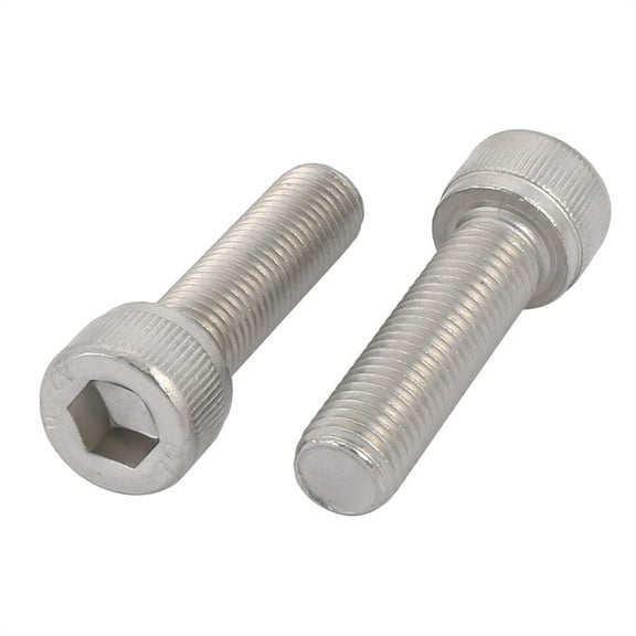 Uxcell M10x35mm 1.25mm Pitch 304 Stainless Steel Hex Socket Head Cap Screws Bolts (2-pack)