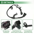 thumbnail image 4 of Sensor de velocidad de rueda ABS Unique Bargains Sensor ABS Sistema de frenos antibloqueo No.47510TEAT01 para Honda Civic 2016-2021 Trasero Derecho, 4 of 7