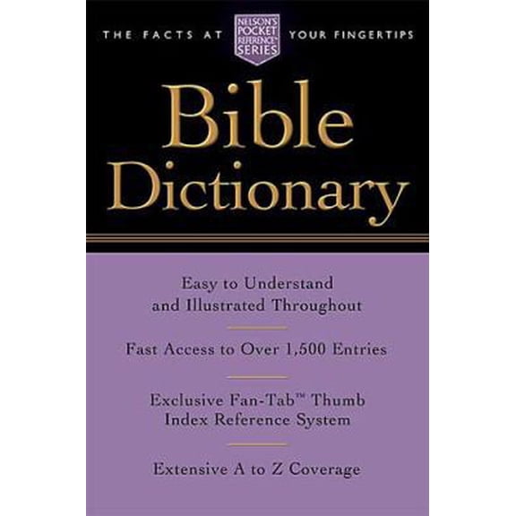 Pre-Owned Nelson's Pocket Reference Pocket Bible Dictionary: Nelson's Pocket Reference Series, (Paperback)