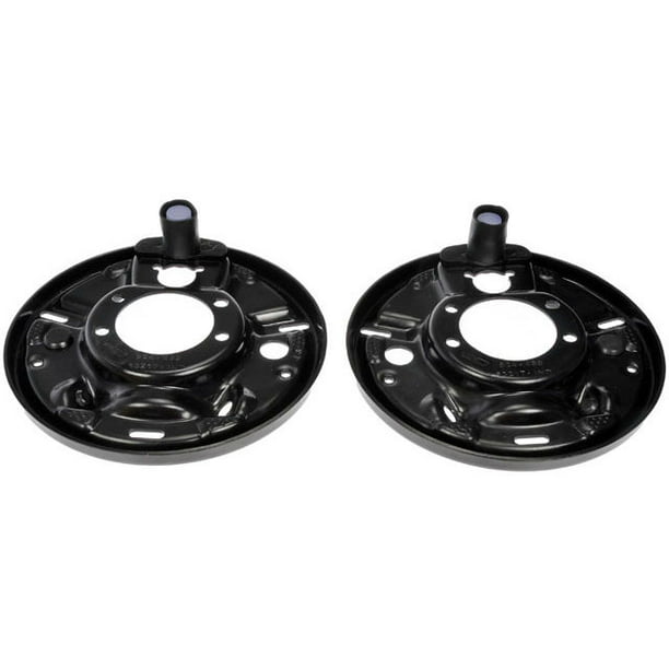 Rear Brake Dust Shield - Set of 2 - Black - Compatible with 1990 - 1995,  1997 - 2006 Jeep Wrangler with Rear Drum Brakes 1991 1992 1993 1994 1998  1999 2000 2001 2002 2003 2004 2005 