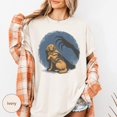 thumbnail image 3 of Golden Retriever Halloween T Shirt, Spooky Shadow Hand Vintage Tee, Frightened Dog Horror Graphic Top, 3 of 5