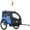 Blue, variant on Aosom 2 Seat Bike Trailer for Kids, Baby Stroller with Storage Bag, Green
